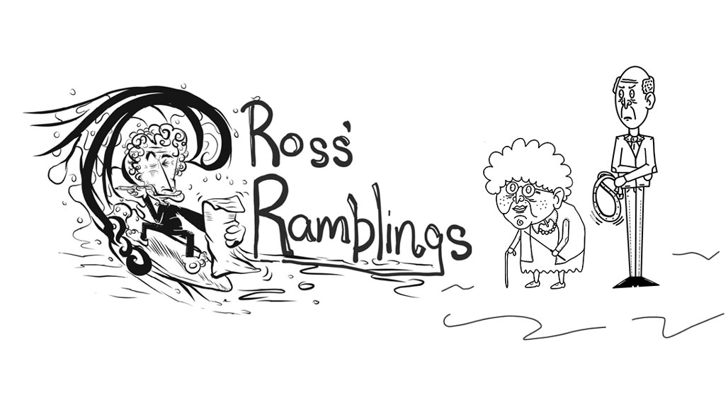 Ross Liggins surfin illustration