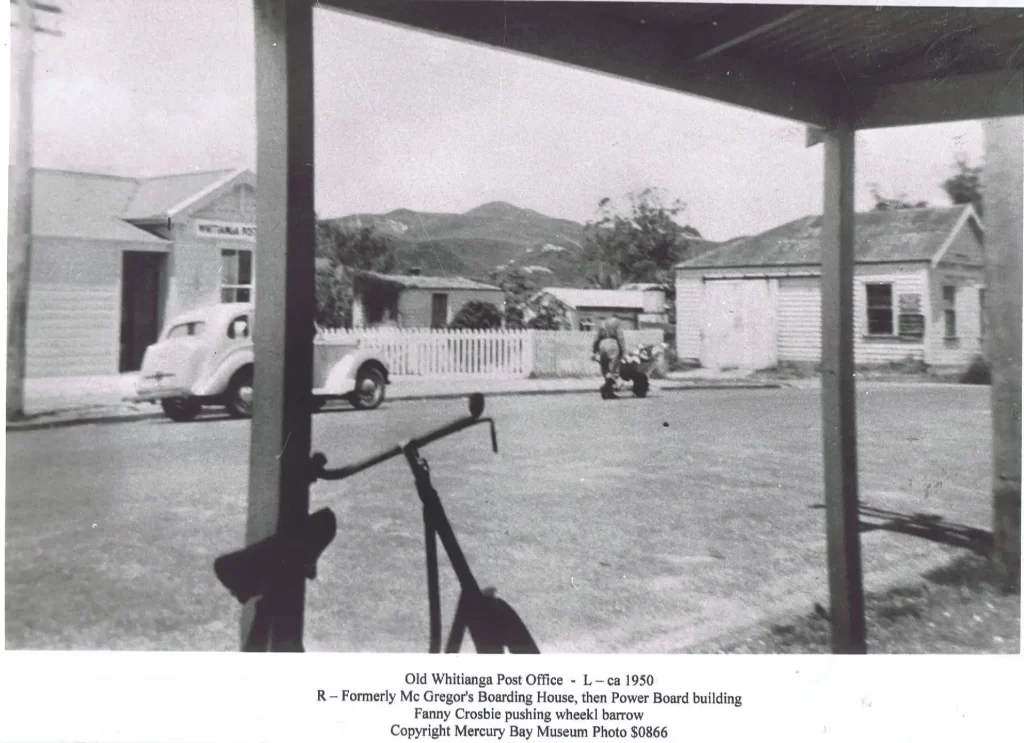 Whitianga Post Office in !950 - Mercury Bay Museum Coromandel Magazine