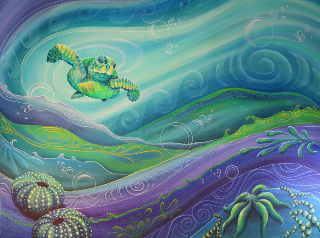 Reina Cottier - Tairua Artist - Coromandel Art Magazine - Advertise With us Turtle